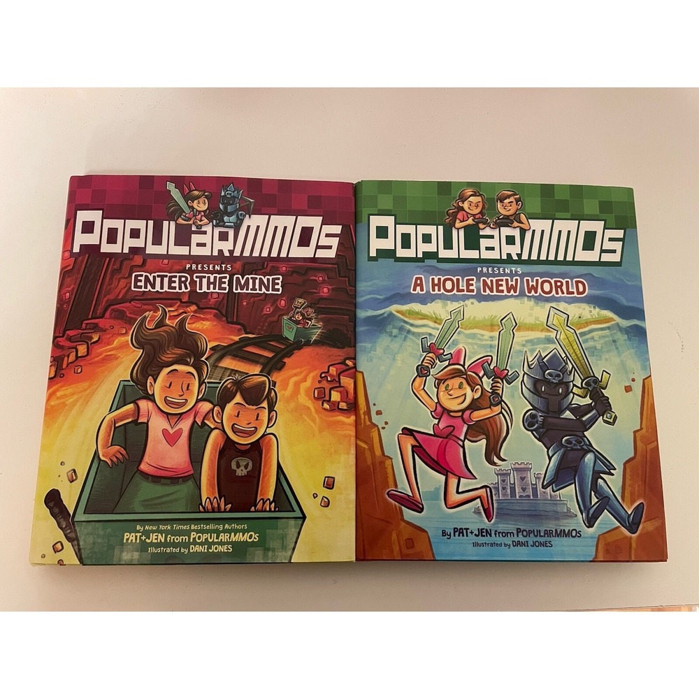 Minecraft PopularMMO Hardcover Books. YouTubers, Video Game Pat And Jen GUC